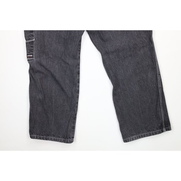 Vintage Def Jam Records 32x29 Distressed Big Pocket Baggy Fit Wide Leg Jeans - Picture 11 of 11